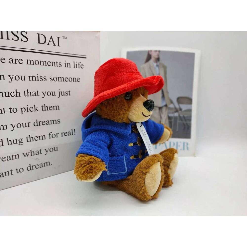 30CM Britain Paddington plush dolls Kawaii Small Bear Stuffed Dolls High Quality Children Christmas Birthday Gifts Y260128
