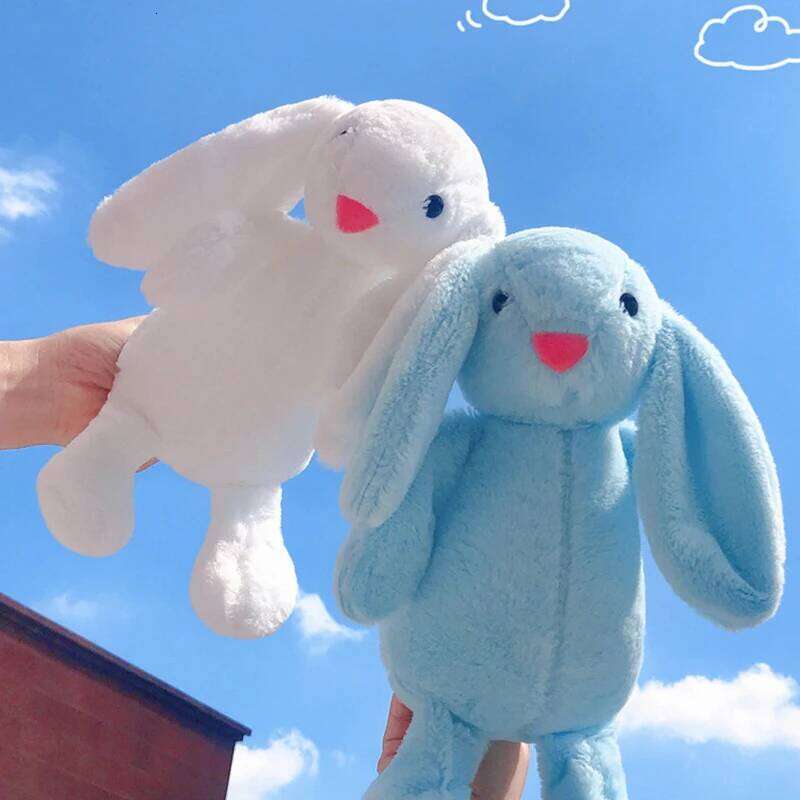 28cm Cute Bunny Rabbit Plush Long Ear Soft Stuffed Doll Girls Kids Baby Toy Kawaii Animal Birthday Gifts Y260128