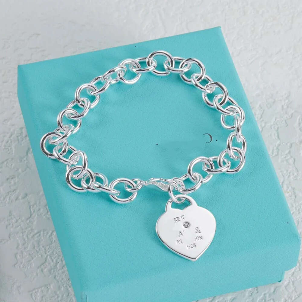 Tiffamyx Jewlery Necklace Sterling Silver 925 Charm Bracelet For Women Woman Designer Necklace Jewelry Heart Necklace Wedding High And Stainless Steel Pendant 7E1