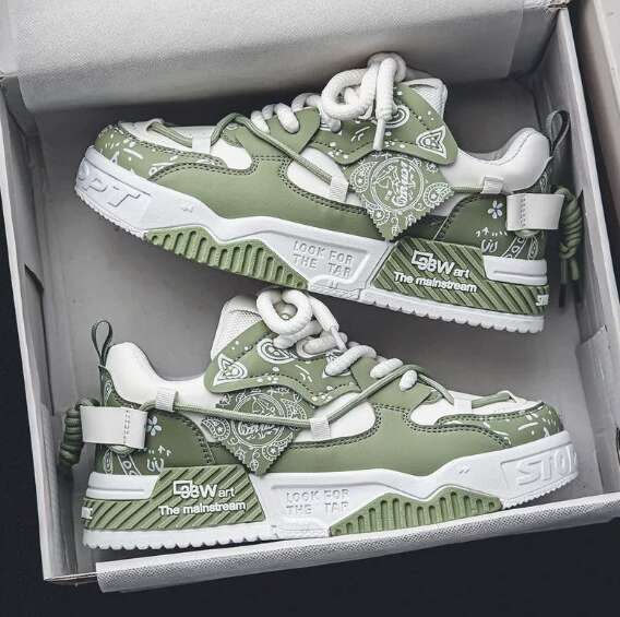 New men's shoes - versatile, niche, original, casual, flat shoes for sports, thick sole, heightening, trendy loafers trend H260129