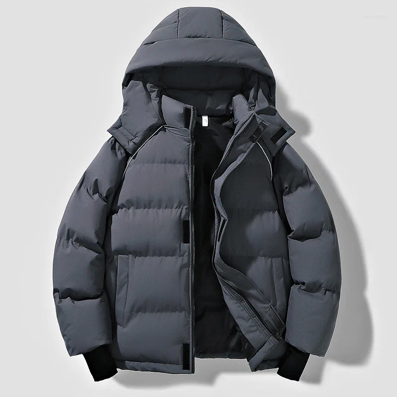 Men' s Down Winter Fashion Solid Color Casual Trendy Sim - view 3