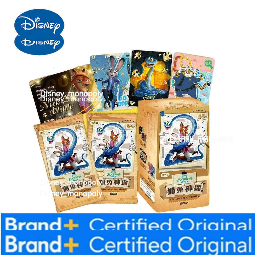 Disney Zootopia 2 Platinum Nick Judy Fox Rabbit Detective Series Blind Box Beautiful Card Collection Fashion Gifts H260129 H260129