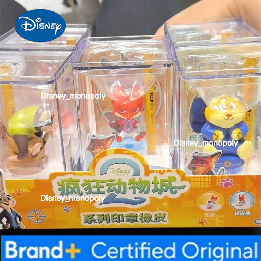 Disney New In Stock Zootopia 2 Seal Anime Peripheral Eraser Doll Ornament Pendant Handmade Series Toy Cartoonsnake Gary Toys Gifts H260129 H260129