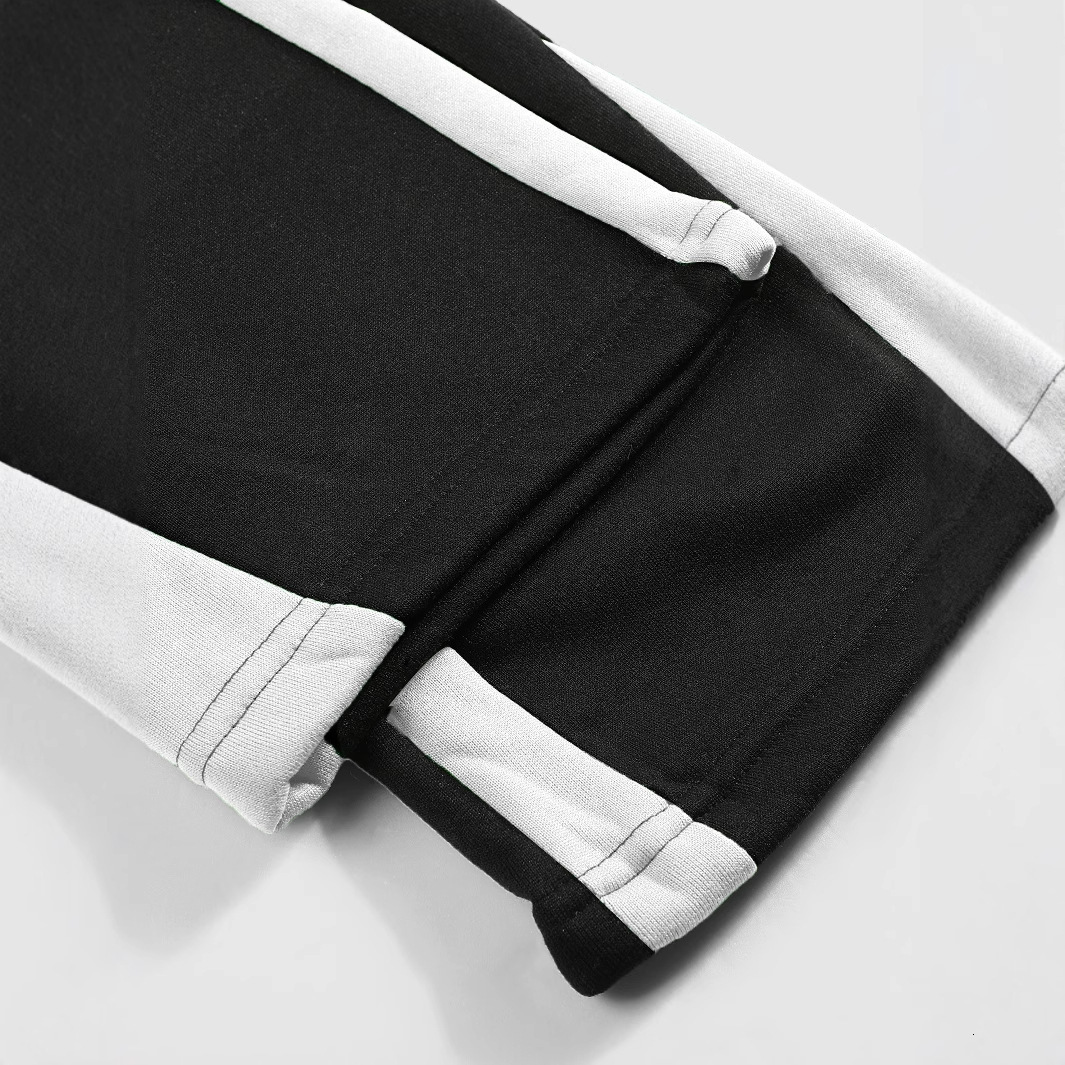 Luxury Brand Designer Clothes New Trendy Brand European And American Fashion Flame Letter Casual Fashion Micro-Elastic Fabric Flared Pants Fashion Ver