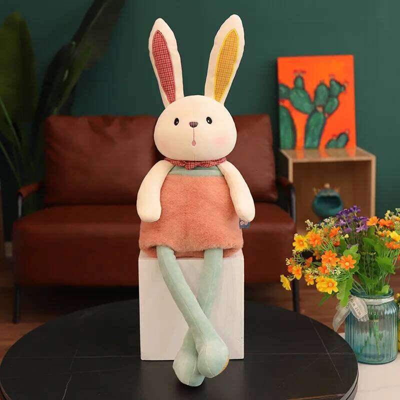 Easter Skirt Long Legs Doll Bear Cute Holiday Gift Sleeping Bunny Plush Toys Y260128