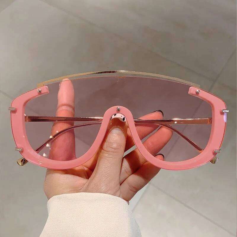 Fashion Leopard Women Sunglasses Stylish Gradient Outdoor Sports Shades Luxury Metal Design Oversize Men Sun Glasses H260129