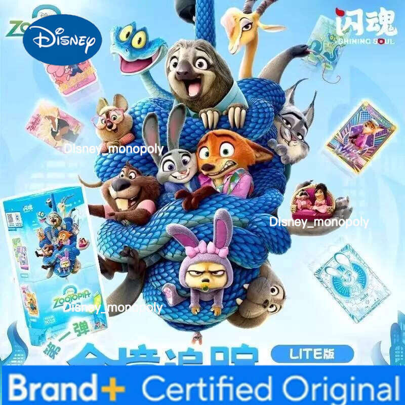 Disney Genuine Zootopia 2 Series Global Tracking Lite Edition ANC Anniversary Card Film Peripheral Collection Cards Toys Gifts H2601291