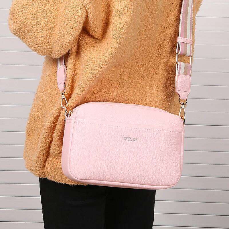 New Single Shoulder Crossbody Multi Zipper Large Capacity Casual PU Women's Small Square Bag XJ260129