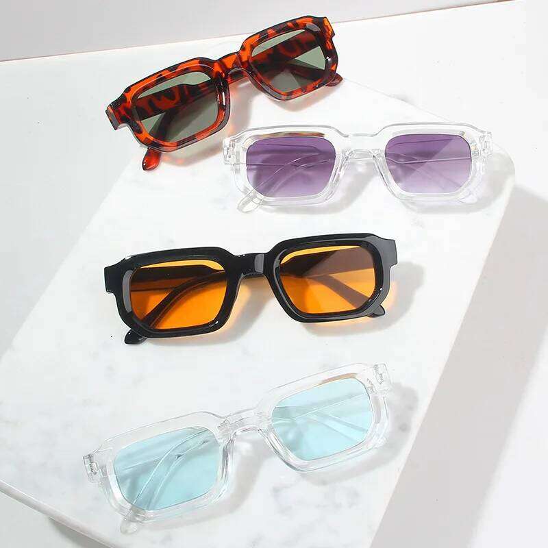 New Square Vintage Men Fashion Punk Brand Designer Sunglasses Women Driving Sun Glasses Male UV400 Goggles H260129