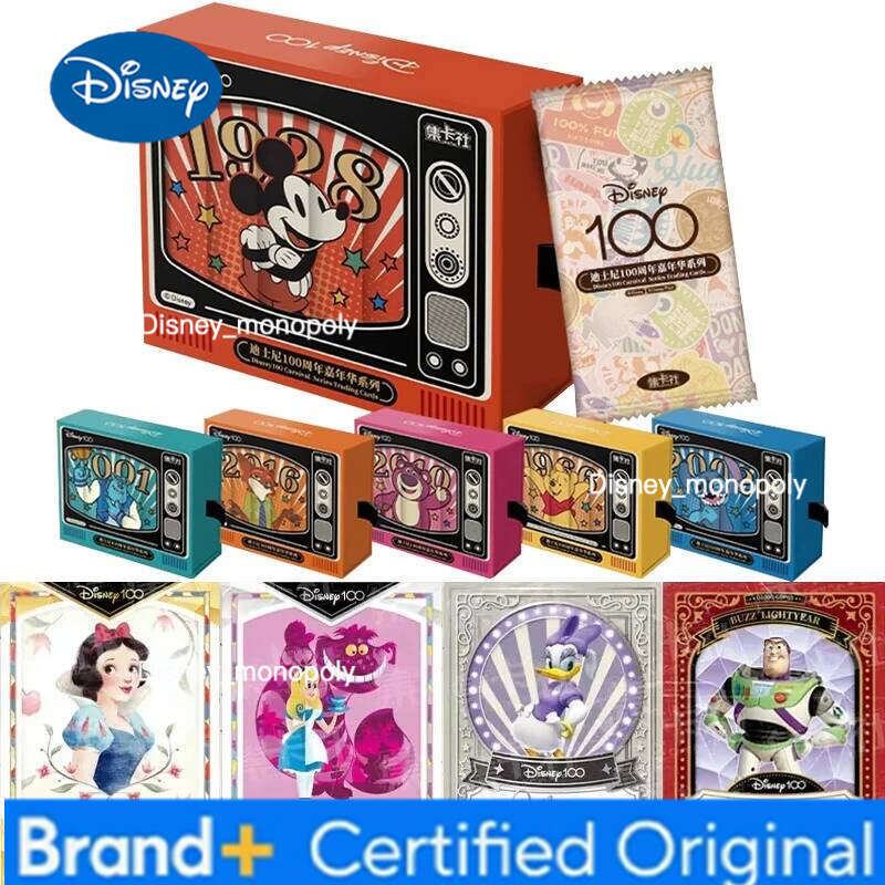 Disney Genuine Card 100 Anniversary Carnival Series Mickey Mouse Art Signature Animation Collection Cards Kids Gifts H260129 H260129