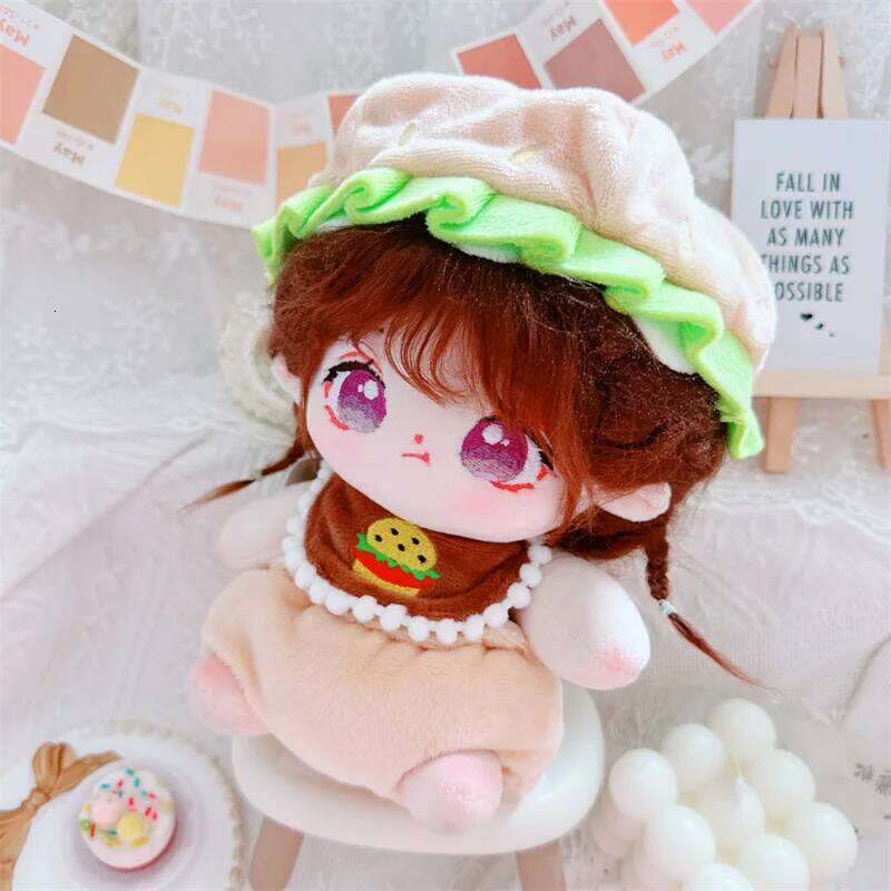 Cotton 20cm cm star doll fast food planet hamburger baby clothes Y260128