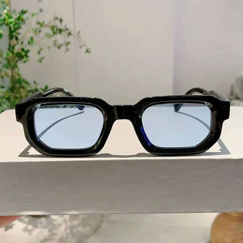 New Men Vintage Rectangle Frame Sunglasses Fashion Retro Sun Luxury Brand Design Glasses UV400 Eyewear Women Goggles H260129