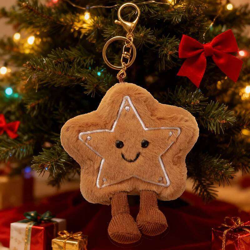 Fun Christmas Series Plush Toy Gingerbread House Couple Dolls Snowman Ornament Soft Stuffed Animal Xmas Gift Set Y260128