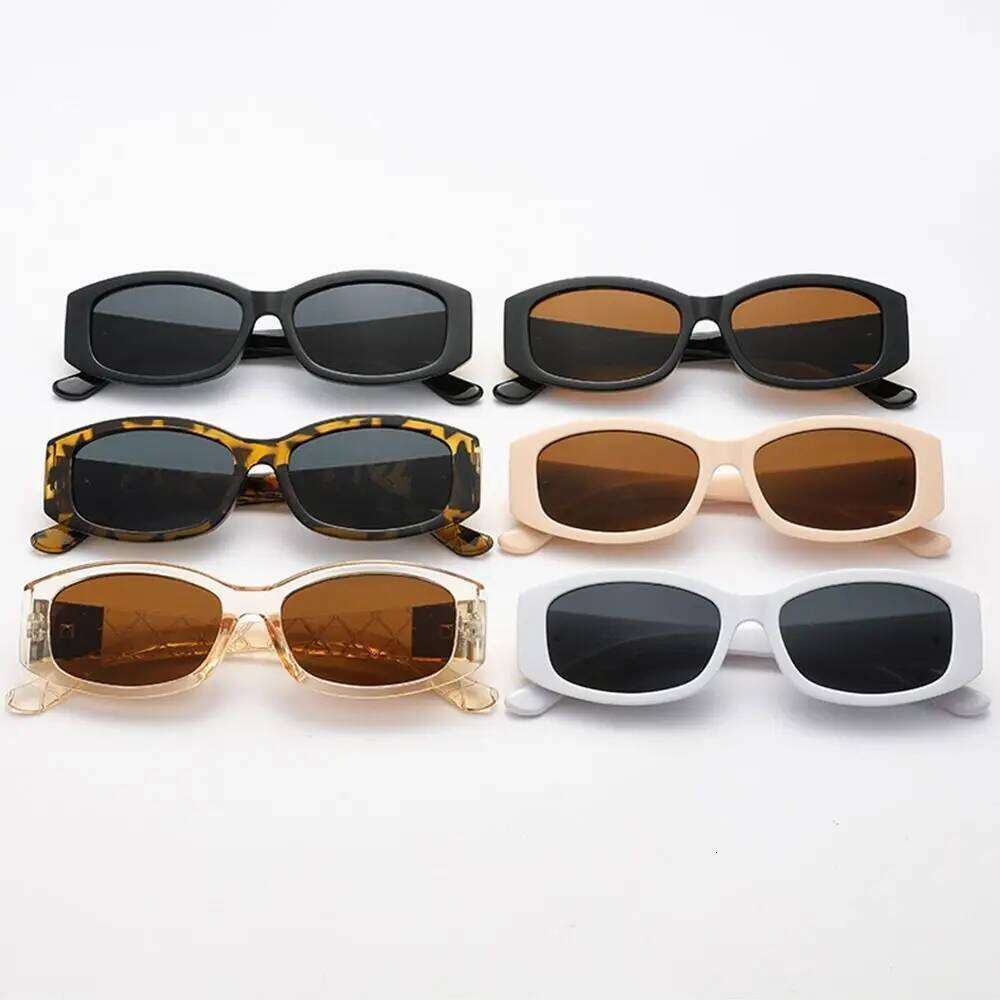 1pc Trendy Oval Small Frame Sunglasses Fashion Rectangle Shades Ladies Sun Glasses Summer Unique Driving Cycling Eyewear H260129