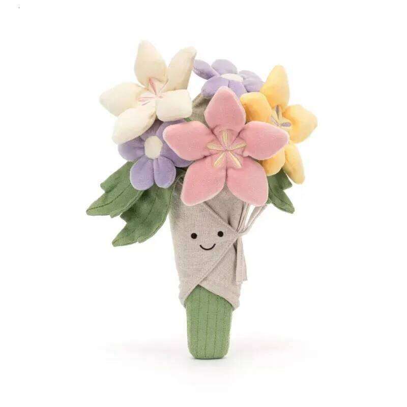 JC's Latest Peach Cake Series Includes Bouquets, Roses Plush Toys, Cartoon Characters, Adorable Children's Birthday Gifts Y260128