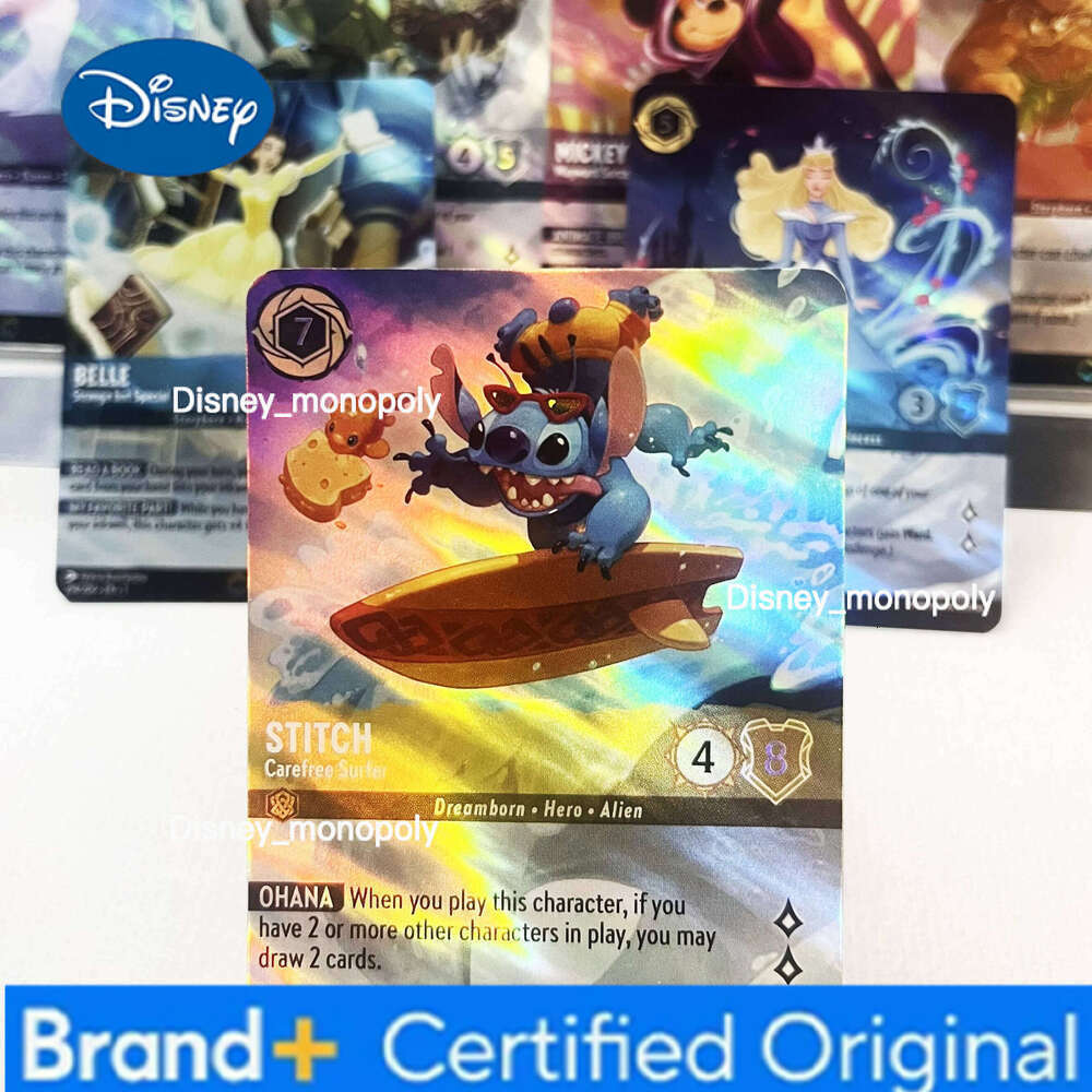 Disney The First Chapter elsa mickey mouse maui belle stitch tinker bell Enchanted English Lorcana proxy card tcg H260129