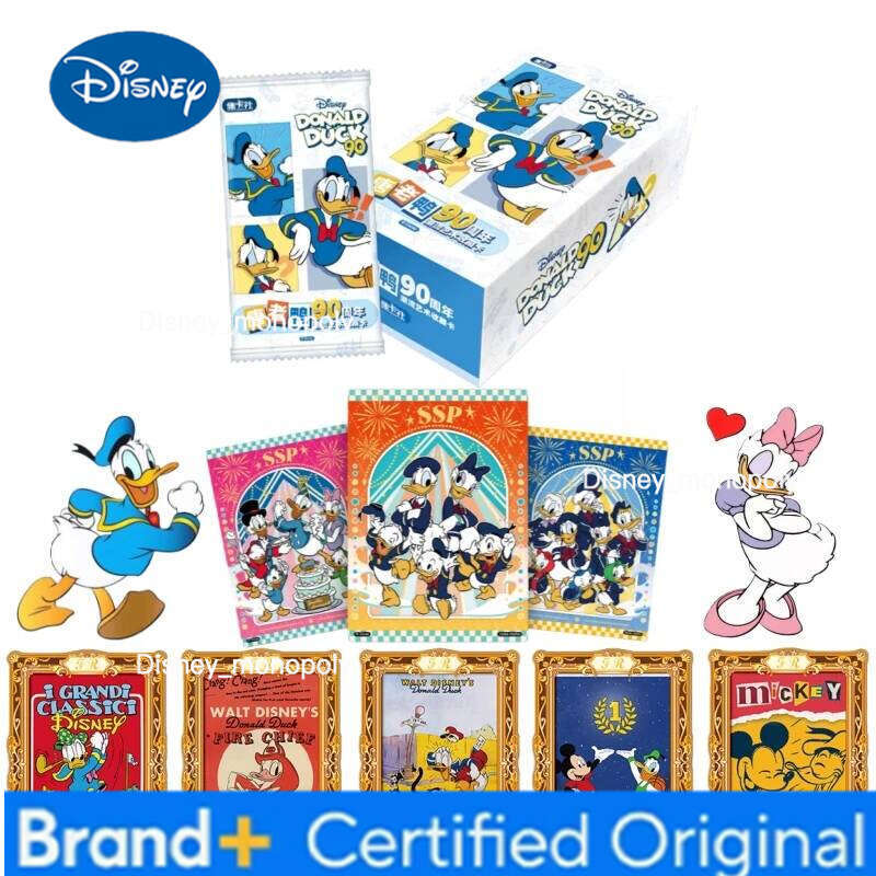 Disney Official Genuine Donald Fauntleroy Duck 90th Anniversary Commemorative Anime Collection Toy Card Children's Gift H260129
