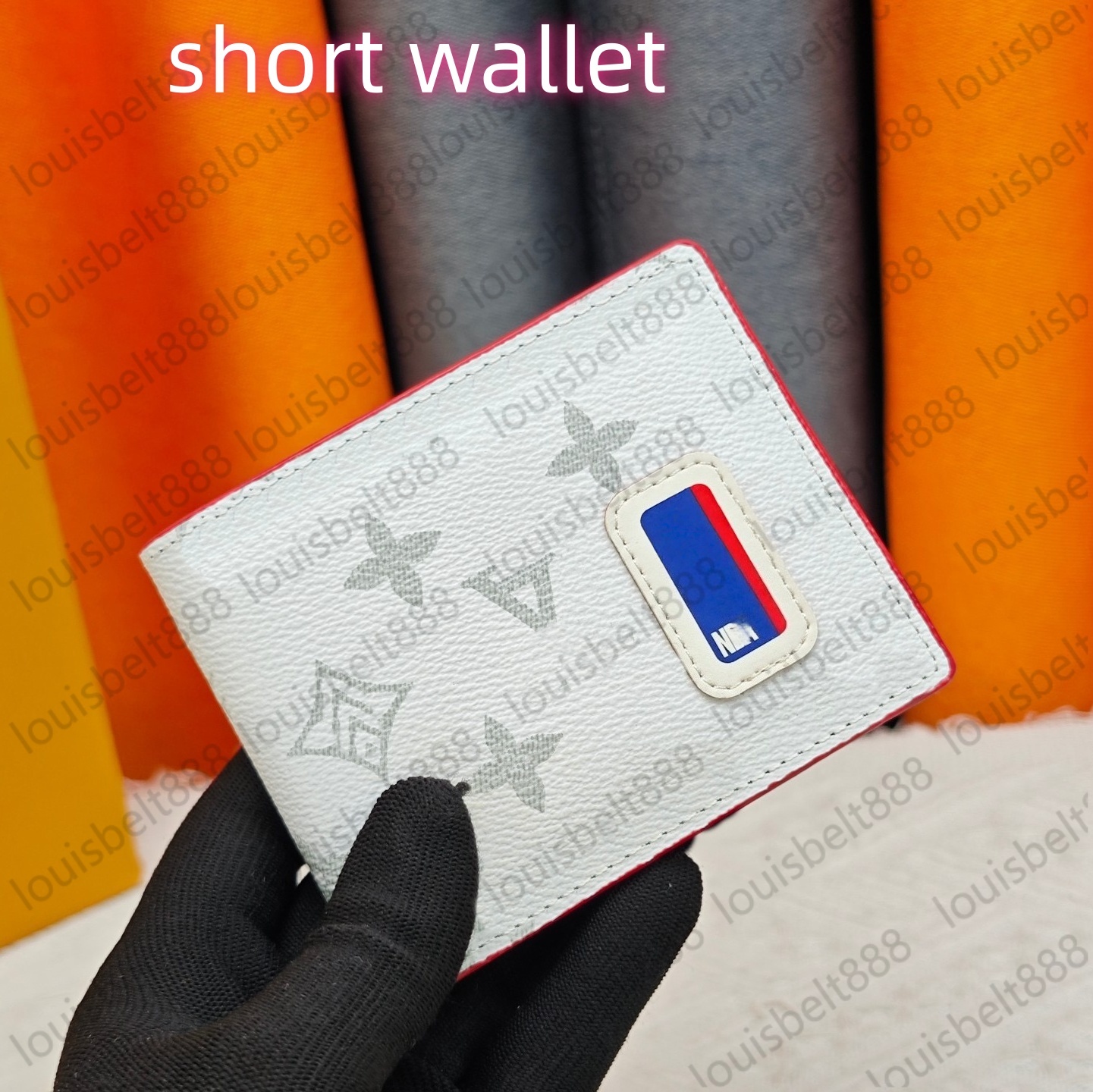 Top high quality Genuine leather men's short wallet classic embossed pattern card holder suit clip bill credit card storage bag Designer's wallet Animal Forest Wallet