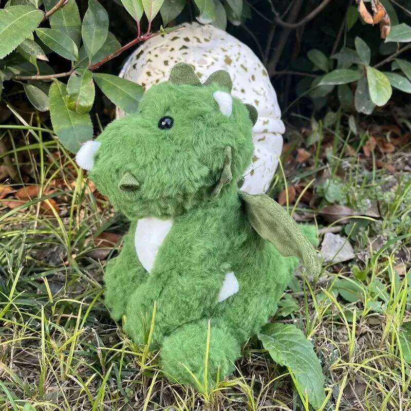 Green Plush with Wings 2in1 Dinosaur Egg and Cuddly Sleeping Doll Perfect Toys Birthday Christmas Gift Toy Y260128
