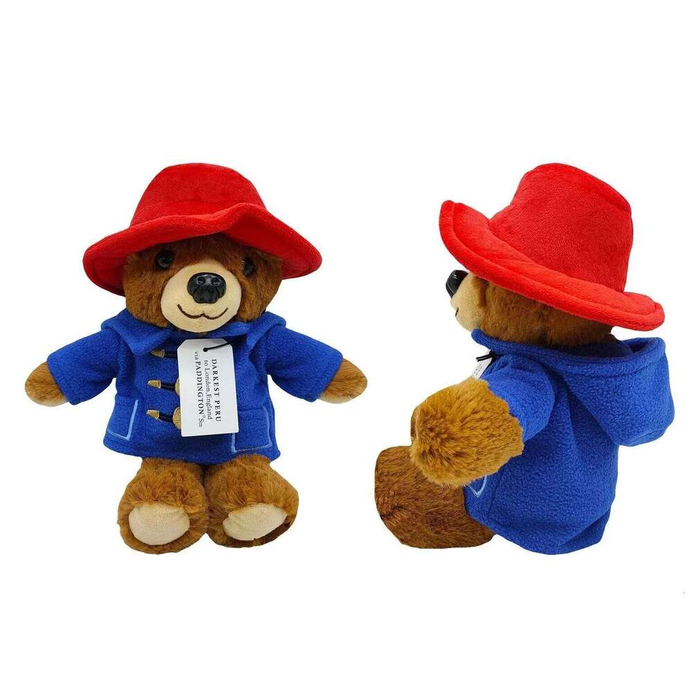 30CM Britain Paddington plush dolls Kawaii Small Bear Stuffed Dolls High Quality Children Christmas Birthday Gifts Y260128
