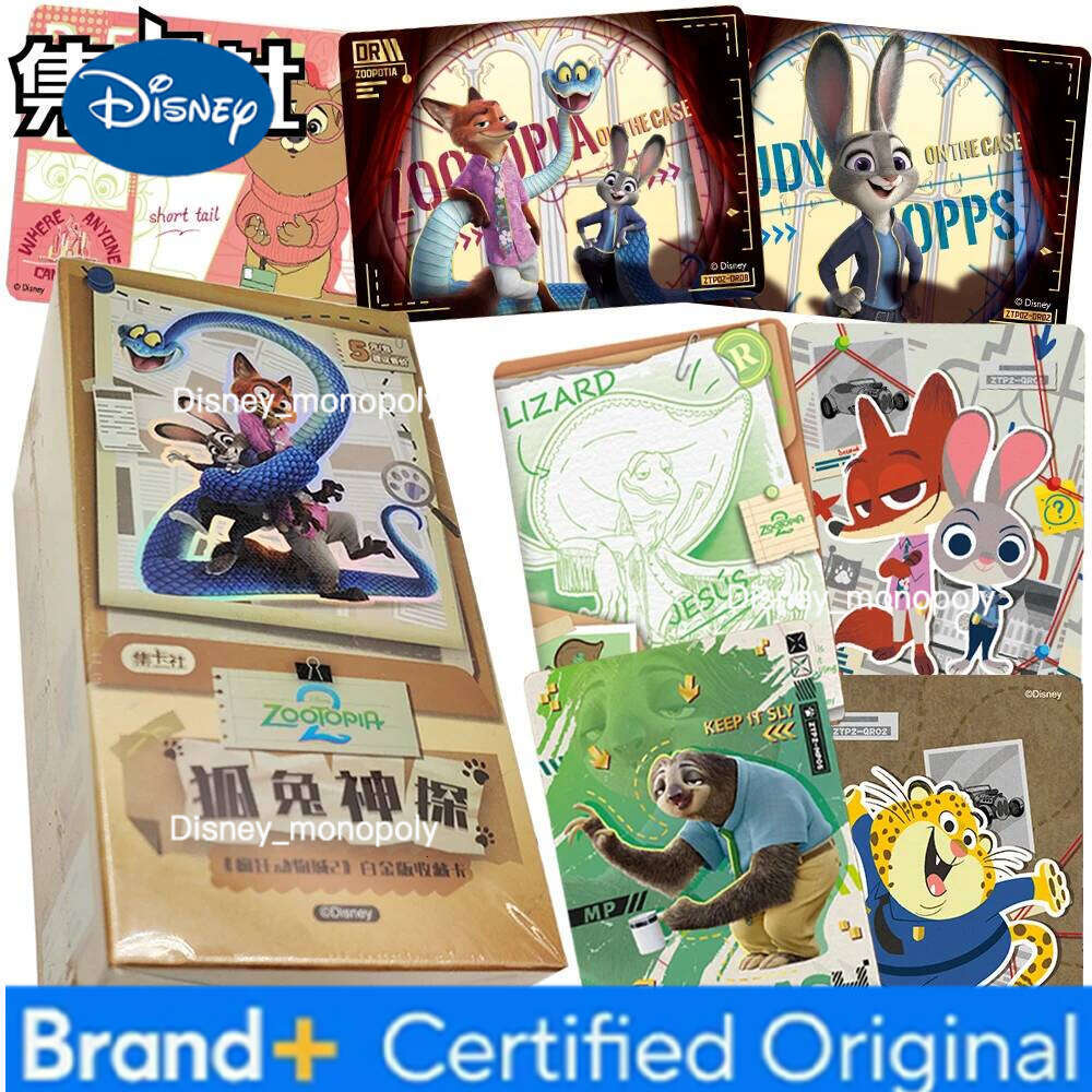 Disney New Original Card.fun Zootopia 2 Collection Exquisite Fluorescent Craft Character Card Fans Cherish Christmas Gifts Toys H260129