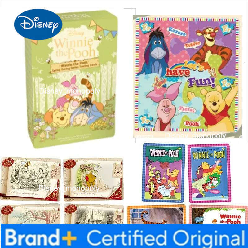 Disney Genuine Winnie The Pooh Cards Limited Edition Memory Version Collection Card Rare Children Anime Peripheral Gift Toys H260129 H260129