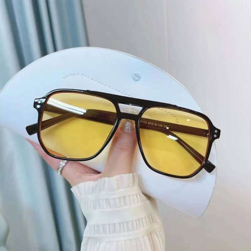 Punk Square Frame Anti-UV Travel Accessories Retro Sunglasses Beach Eye Protection Black Shades Glasses Summer Decor H260129