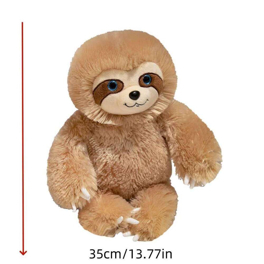 1pc 35cm/13.77in New cute sloth cartoon forest plush toy for kids gift animal doll Y260128