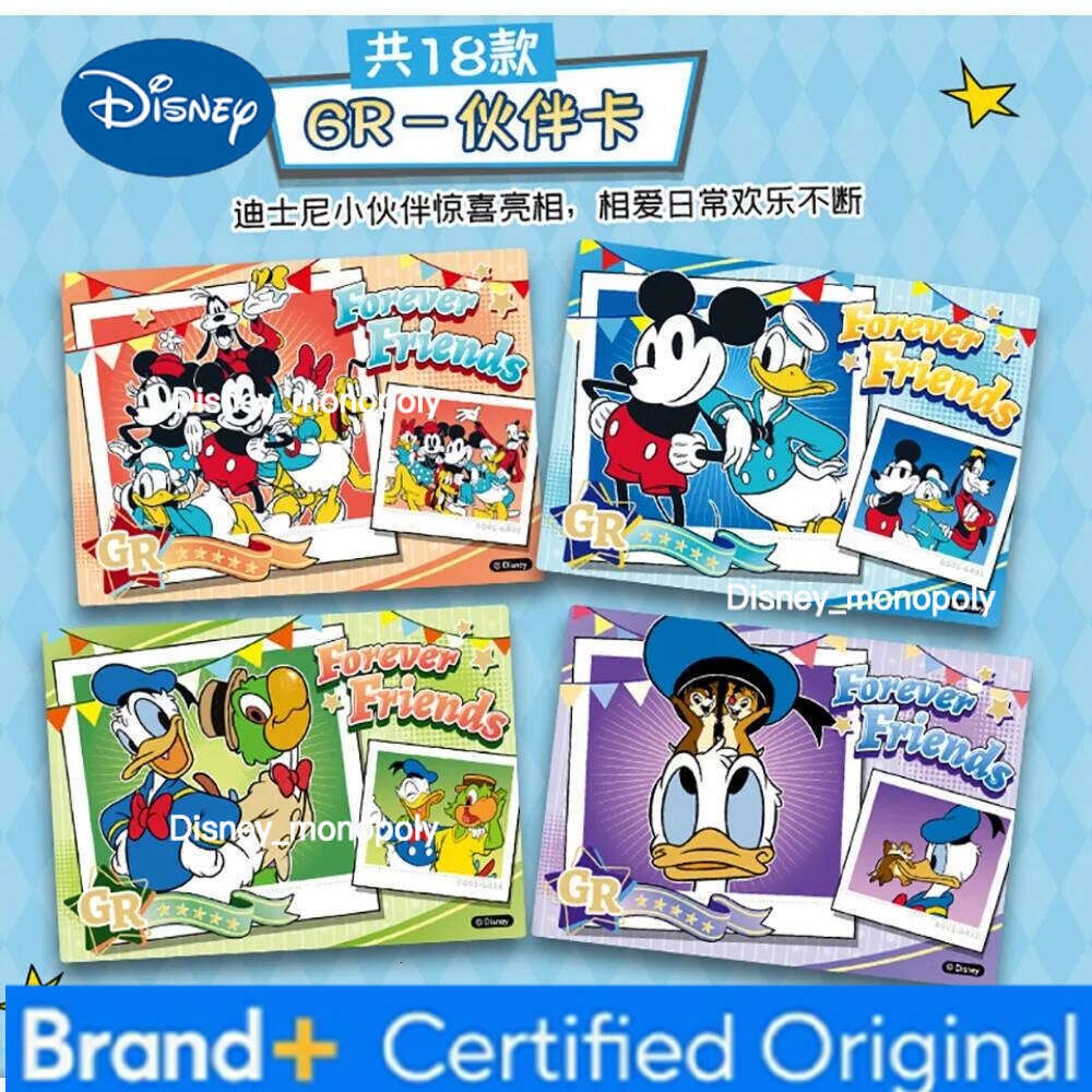 Disney Fun Donald Duck Cartoon Cute Anime Character 90th Anniversary Trendy Art Multi Style Collection Card Kid Gift H2601291