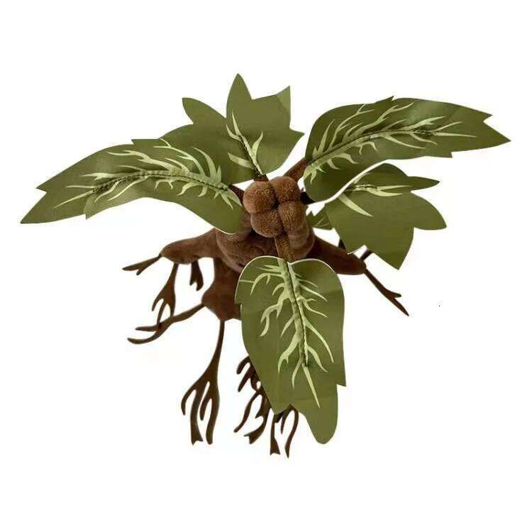New Harries Mandrake Magic Elf Plush Doll Soft Potted Plant Stuffed Toys Movie Peripherals Pillow Ornaments Children Gifts Y260128