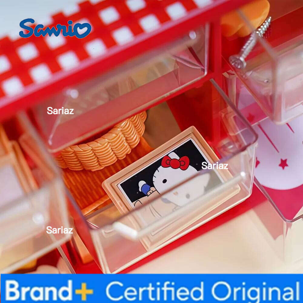 Sanrio Genuine Hello Kitty Cosmetics Sundries Rack Countertop Box Makeup Container Desktop Drawer Type Storage H2601291