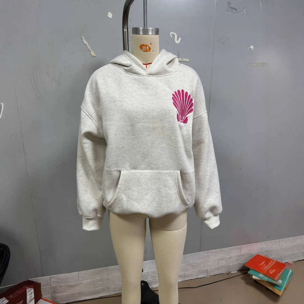 Foreign Trade Source European And American Fashion Casual Surfboard Embroidered Fleece Thickened Women's Sweatshirt - view 4