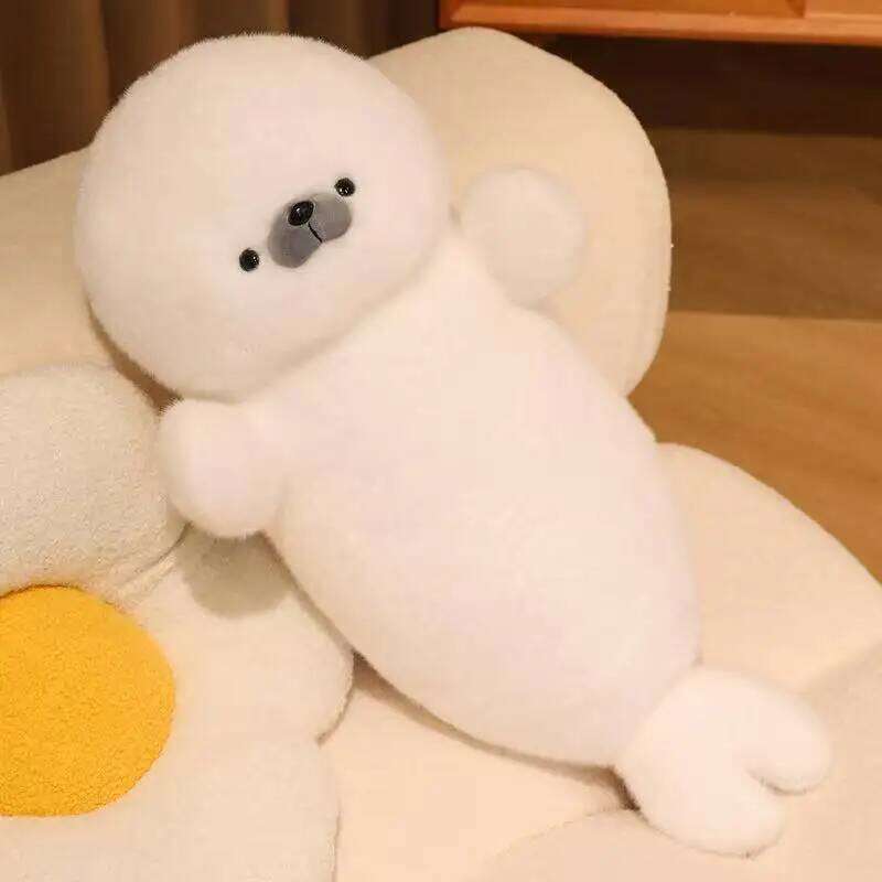 Latest Sleeping Seal Kawaii Stuffed Plush Toy Handmade Cartoon Anime Cute Pillow Children's Birthday Gift Fun Doll Y260128