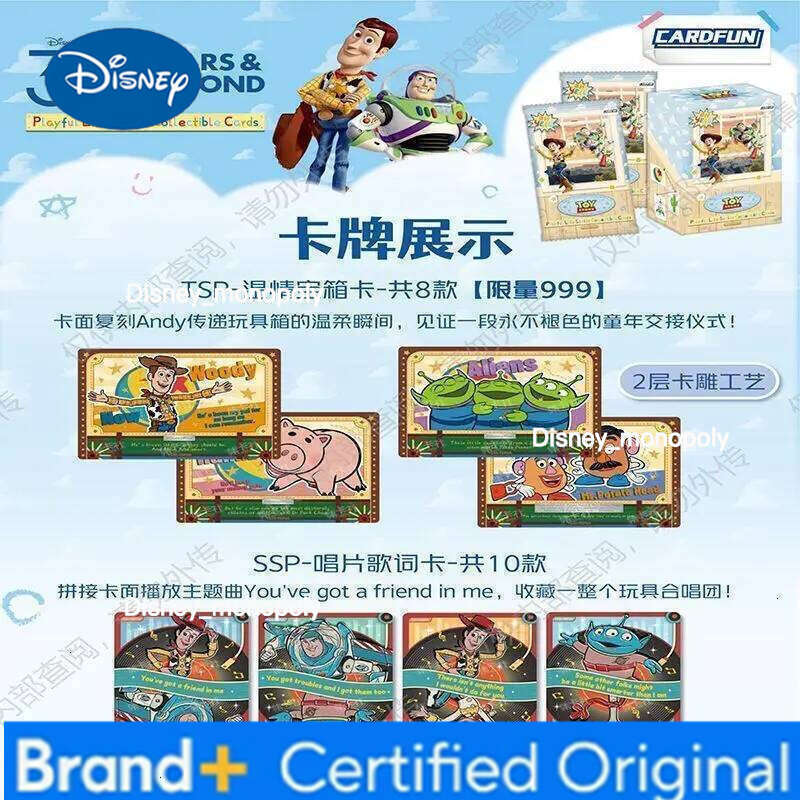 Disney Genuine Toy Story Card 30th Anniversary Pixar Animation Woody Space Sheriff Collection Cards Gifts Toys Original Box H260129 H260129