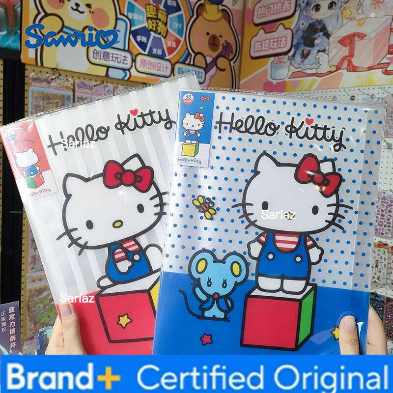 Sanrio Hello Kitty File Folder 30 Pages Clear Multi Pocket Organizer Exam Paper Document Storage New Style for School Office H260129