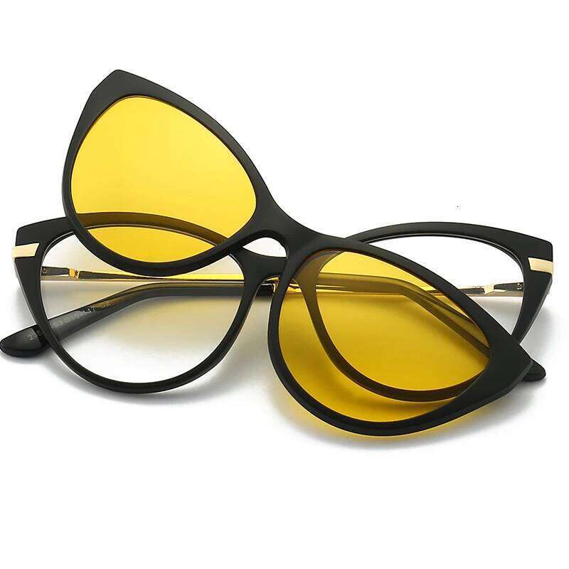 High Quality Anti-Glare Polarized TR90 Sunglasses Women Men 5 in 1 Sets Magnet Sunshade Clip On Sun Glasses Eyeglasses Female H260129