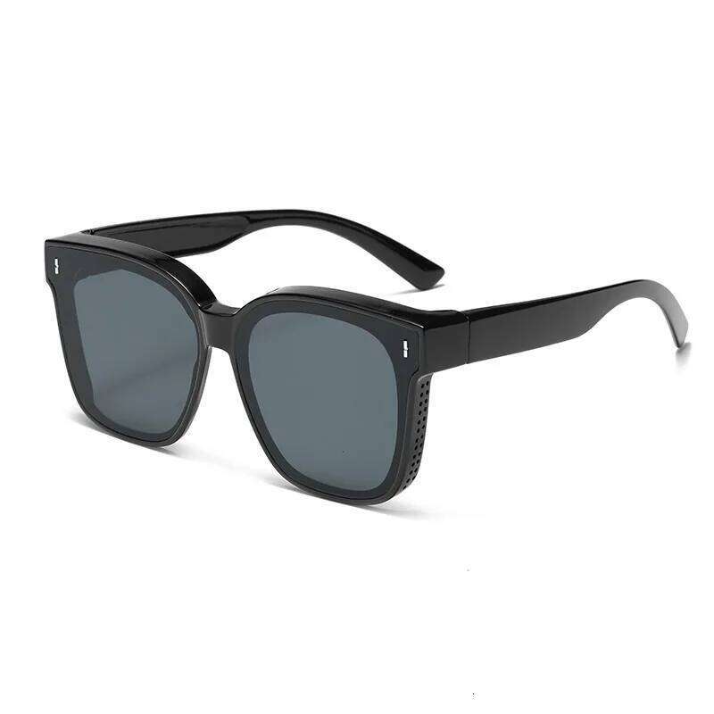 Fashion Square Polarized Sunglasses Cover Over Myopia Prescription Glasses Portable Men Women Vintage Fishing Driving Eyewear H260129