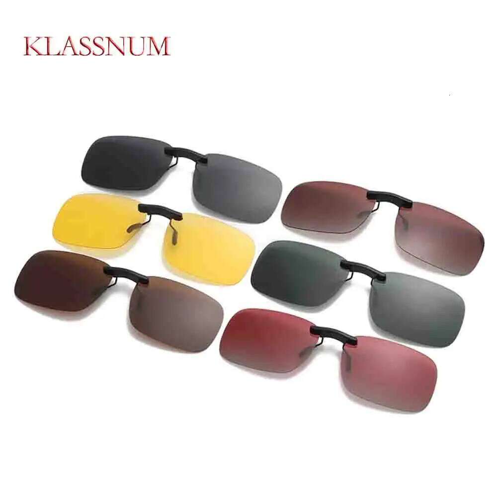 KLASSNUM Men Driving On Polarized on Sunglasses Clip Glasses for Myopia Day Vision Fishing UV400 Sun Glass H260129