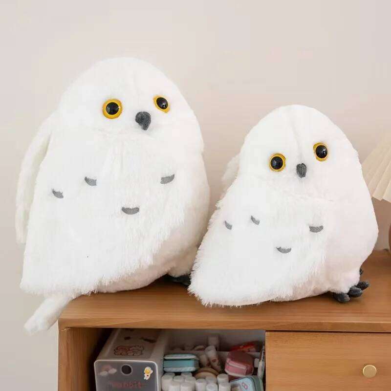 30/36cm Owl Simulation Plush Toy Handmade Doll Cartoon Anime Cute Pillow Cushion Home Decoration Children's Birthday Gift D Y260128