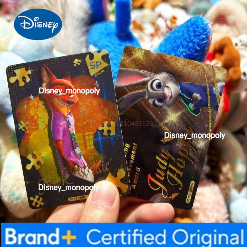 Disney Card.Fun Original Zootopia 2 Platinum Fox Rabbit Detective Series Blind Box Beautiful Card Collection Gifts H260129 H260129