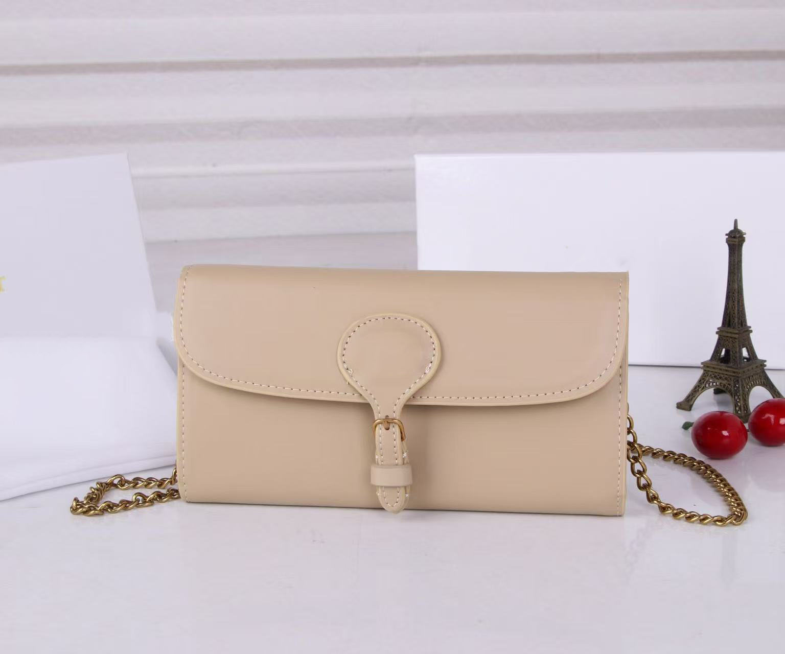 2026 high-quality luxury designer classic chain bag women's card holder bag - credit card wallet - embossed envelope wallet - with box - dustproof bag