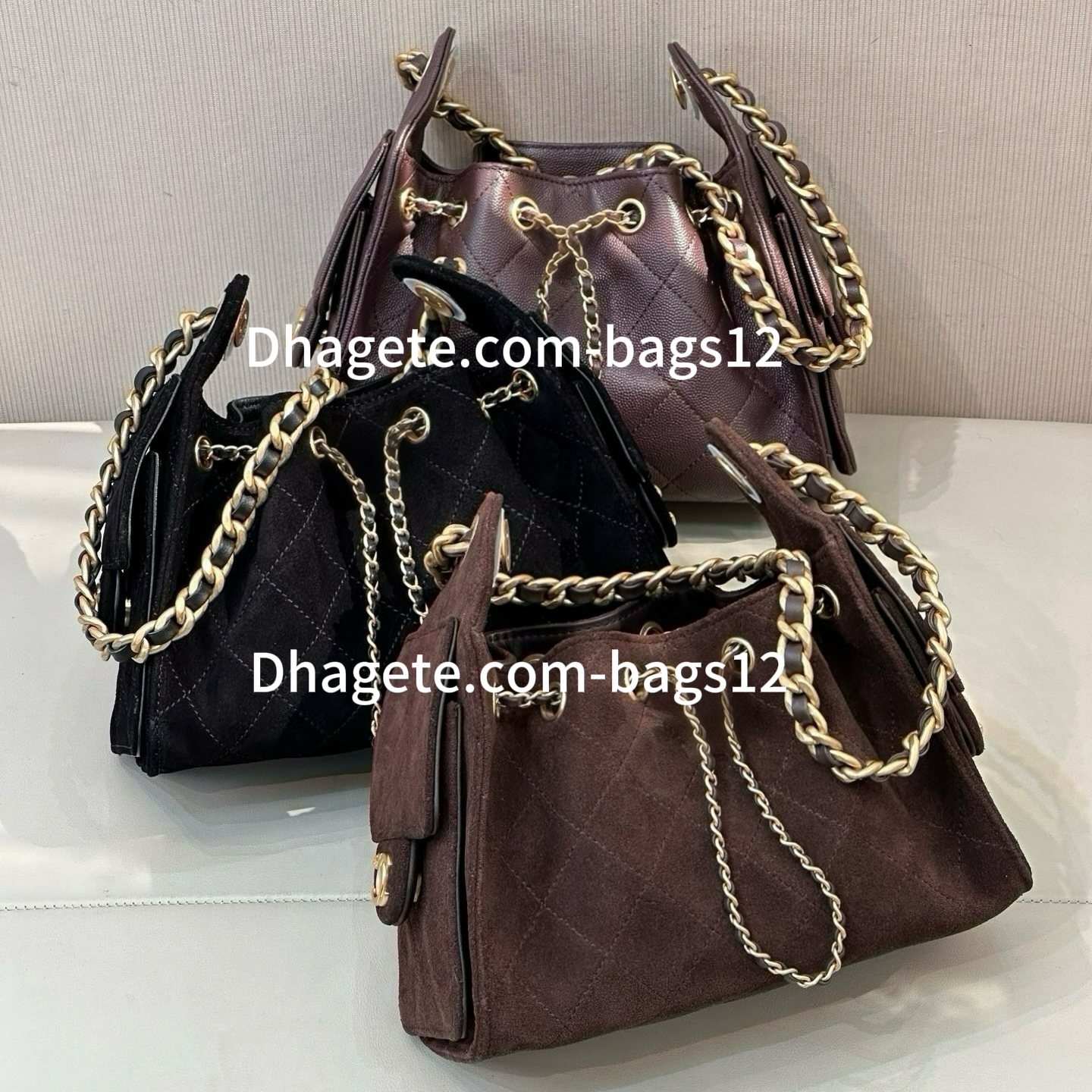 25 Bag Mini Luxury Bag Designer Shoulder bag Chain Crossbody Bag Women Hobo Bucket Bag Caviar Calfskin Leather Saddle Handbag 20A High Quality Designer bags With Box