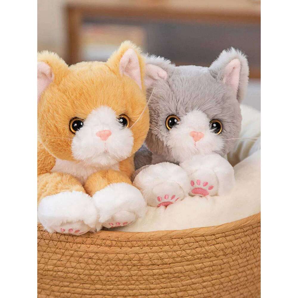 1pc 53cm/20.8inKids Bedtime Companion Plush Toy, Cartoon Cat Stuffed Animal Pillow Cuddling and Sleep Aid, Gift for Girls Y260128