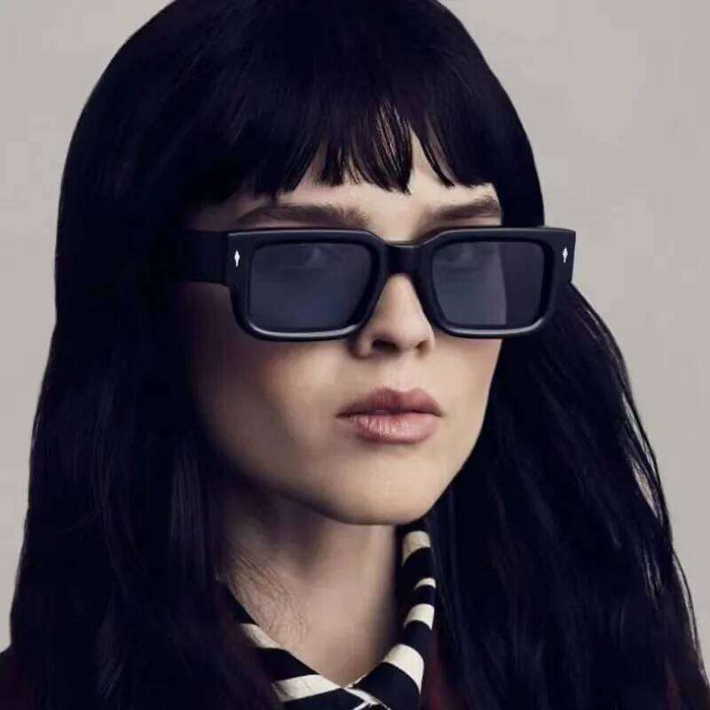 Retro Men Square Sunglasses For Women Vintage Luxury Rivet Designer Sun Glasses Fashion Arrow Shades UV400 Eyeglasses H260129