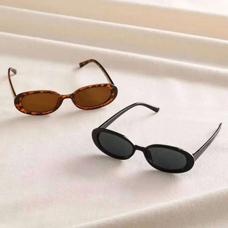 Vintage Sunglasses Women Luxury Brand Designer Small Oval Sun Retro Black Red Glasses ladies Goggle UV400 Eyewear H260129