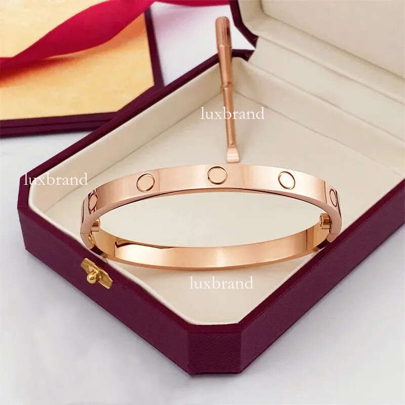Carter Designer Bracelet Luxury Carts Bracelets Bangle Silver Gold Rose Stainless Steel Love Colorfast Cuff Braclet Party Couple Friendship 861