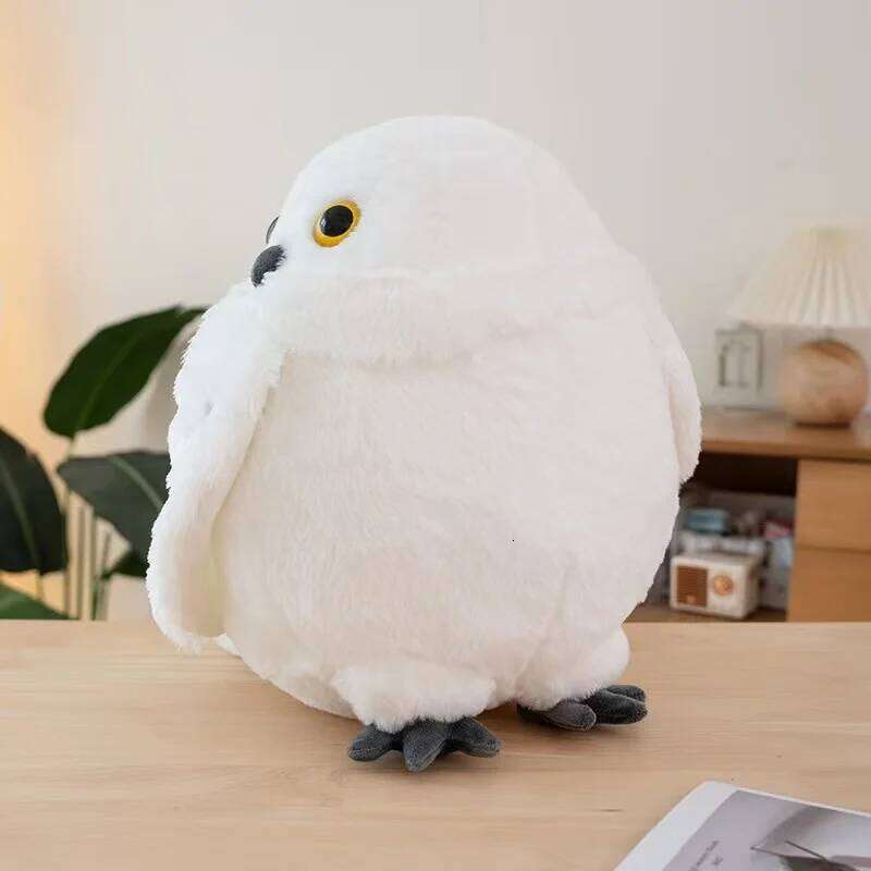 30/36cm Owl Simulation Plush Toy Handmade Doll Cartoon Anime Cute Pillow Cushion Home Decoration Children's Birthday Gift D Y260128