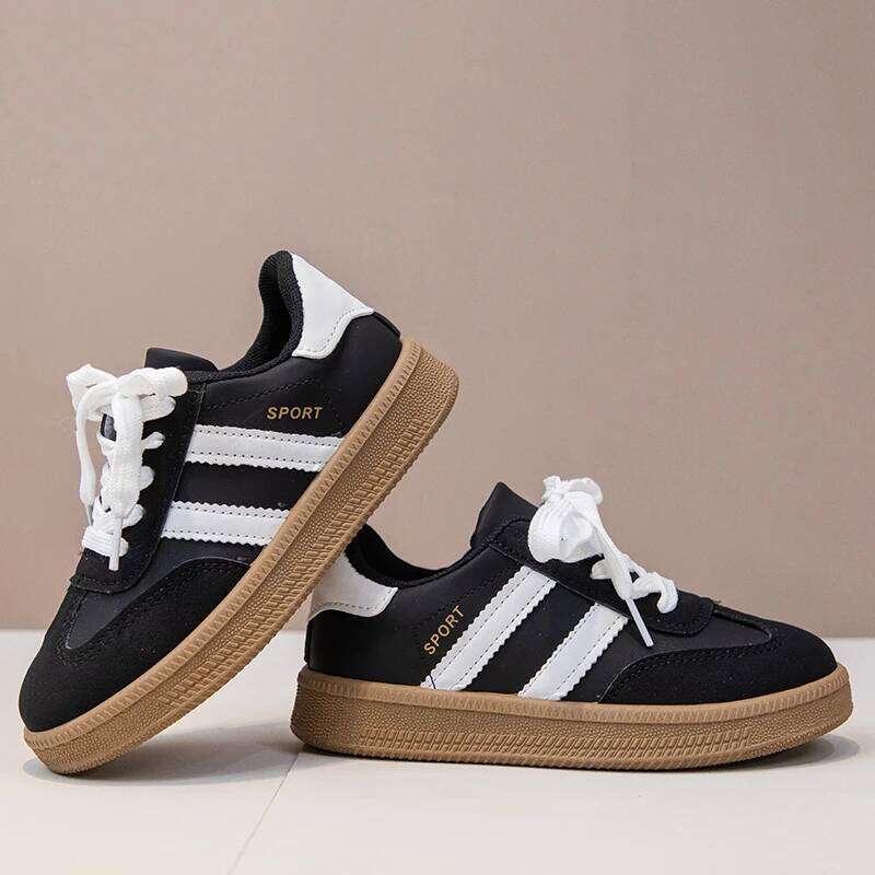 Children's Board Sneakers 3-18 Years Old Khaki Boys Girls Single Four Seasons Non-slip Kids De Training Shoes Y260128