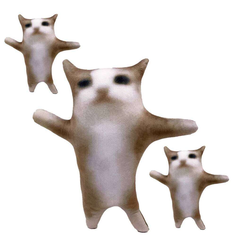 Cute El Gato Plush Wowwow Cat Doll Plushies Simulation Stuffed Animals Birthday Xmas Gift Kid Collectible Toy Home Decor Y260128