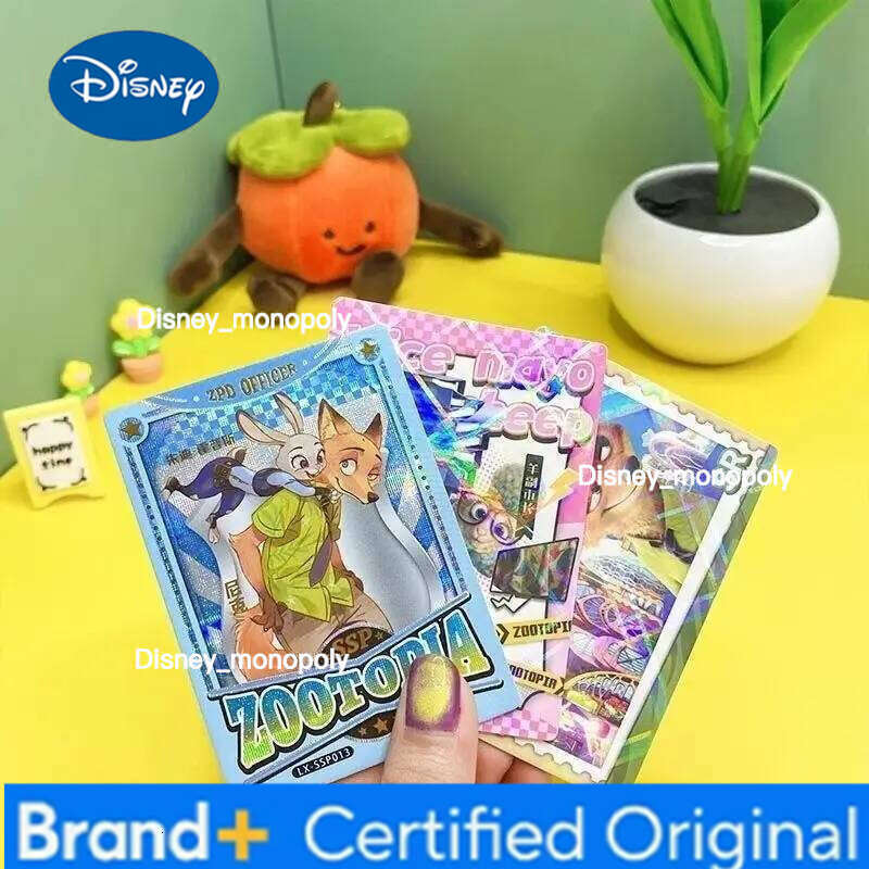 Disney Limited Edition Zootopia Blind Box Glow in The Dark Character Cards Collection Trendy Cartoon Merchandise for New Arrival H260129 H260129
